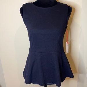 ELLE Peplum Sleeveless Top-P-43